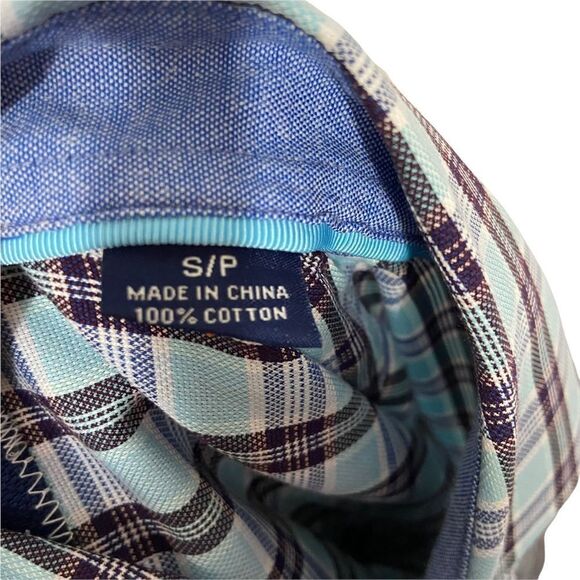 Tommy Bahama 100% Cotton Plaid Button Up Shirt - Picture 3 of 4